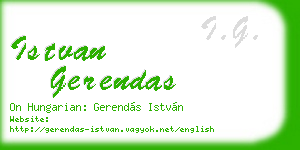 istvan gerendas business card