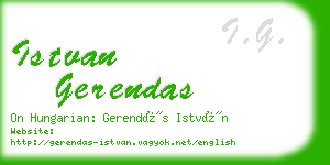 istvan gerendas business card